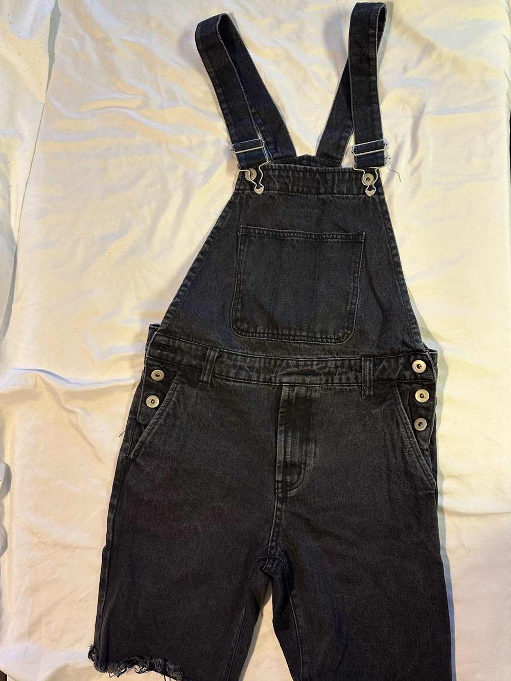 Forever 21 Men Black Denim Overalls